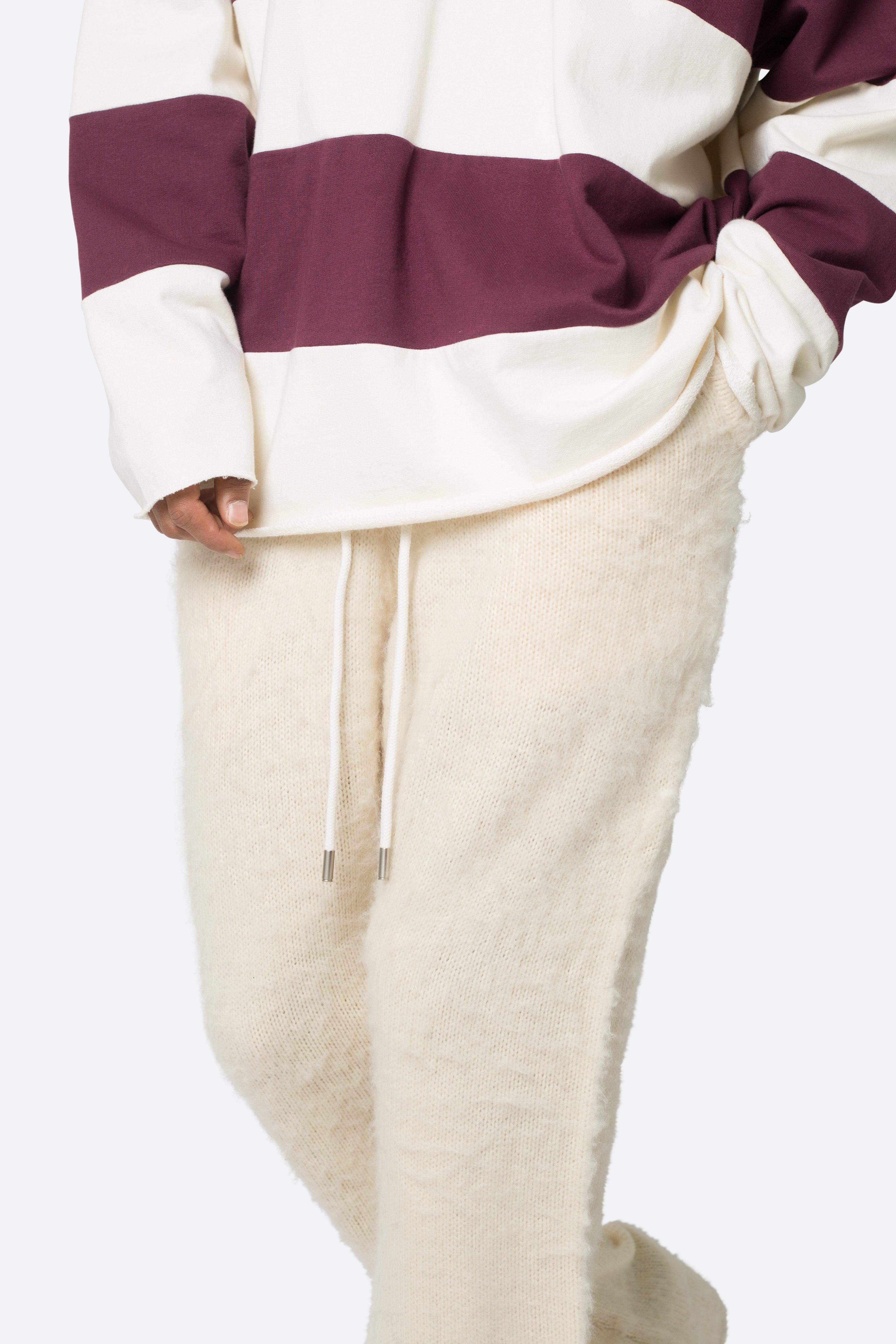 Fuzzy Sweatpants - Off White Product Image