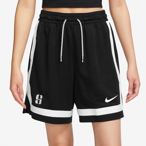 Nike Womens Sabrina Shorts - White/Black Product Image