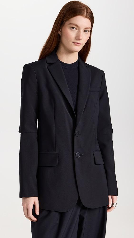 Tibi Tropical Wool Cutout Sleeve Marlon Blazer | Shopbop Product Image