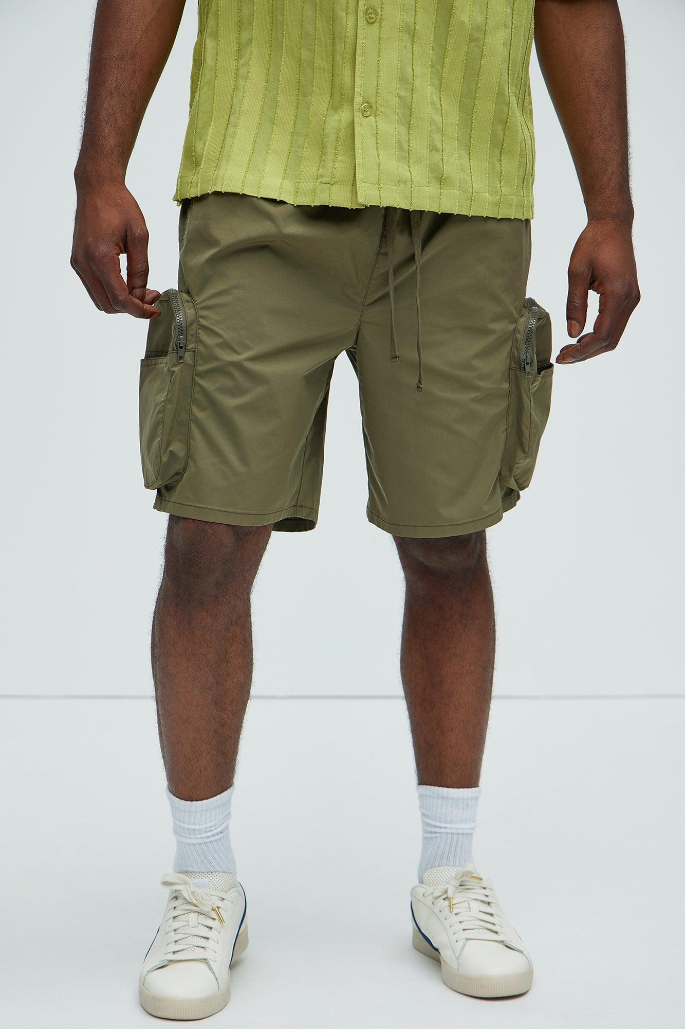 Gage Cargo Shorts - Olive Product Image