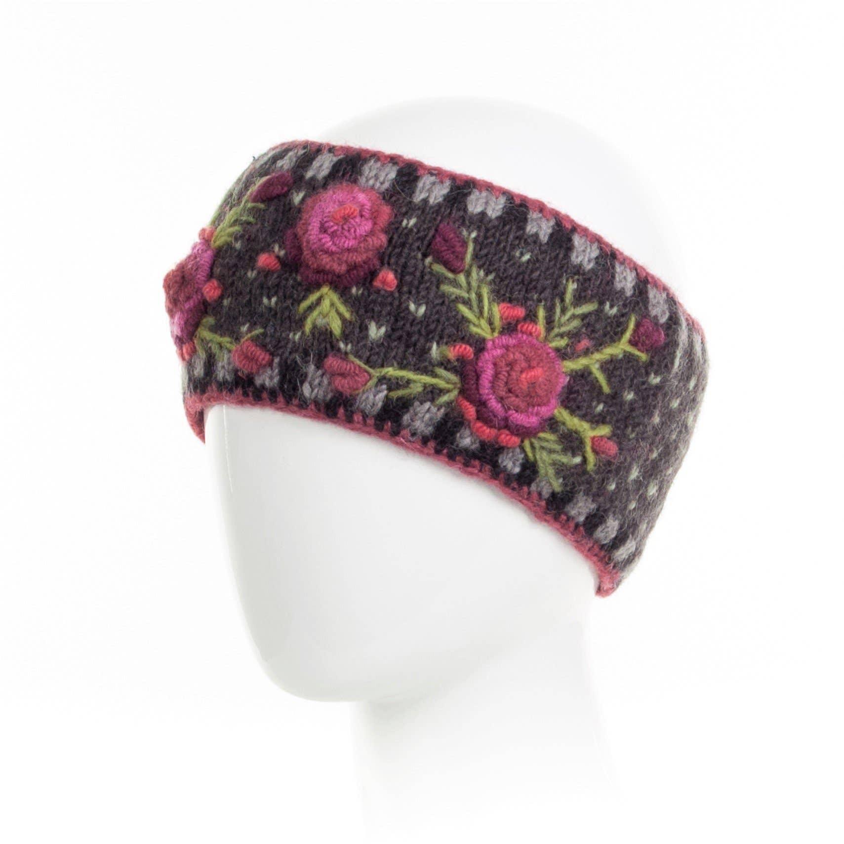 Aubrey  - women's wool knit headband: Petal Product Image