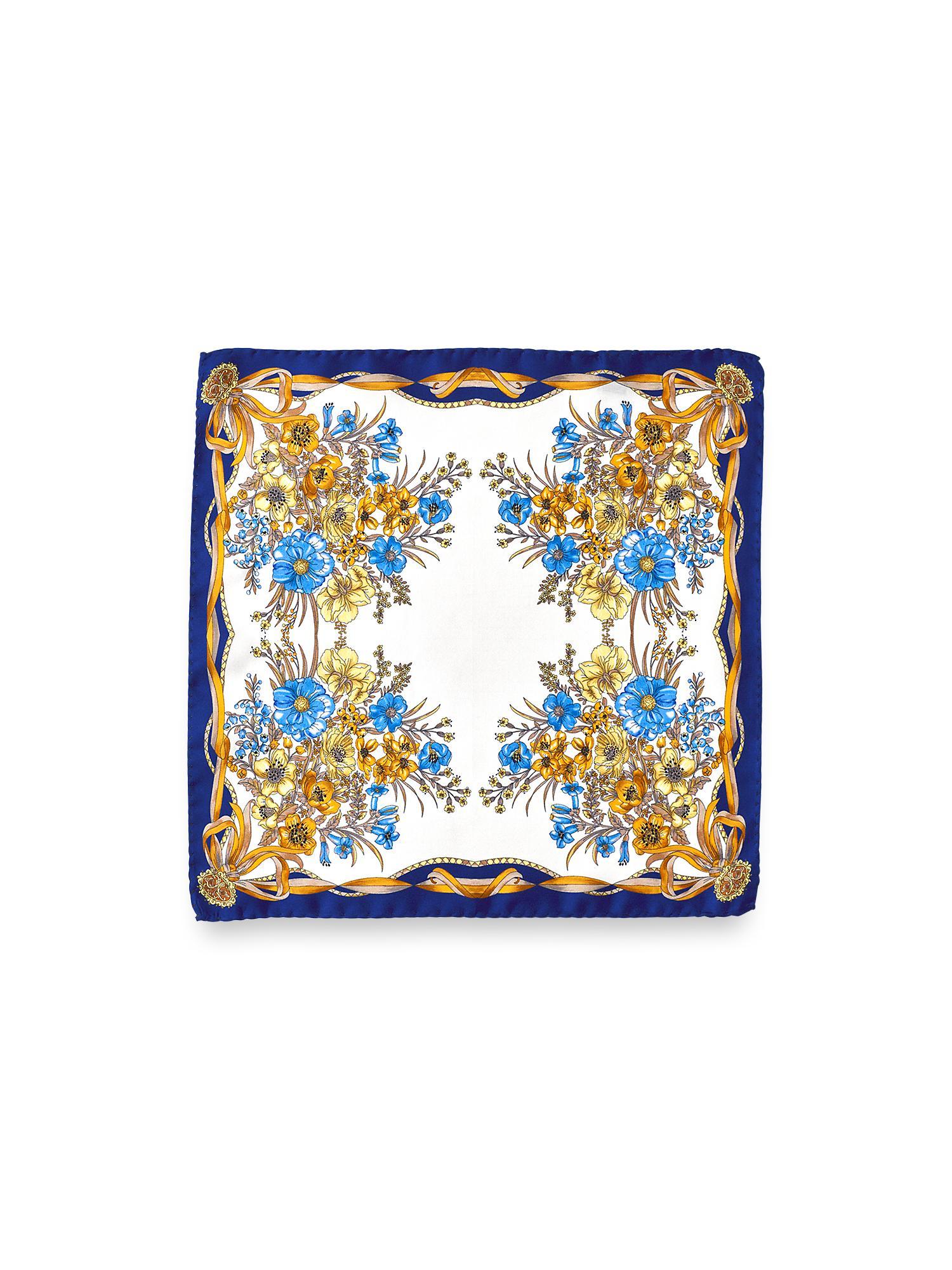 Floral Silk Pocket Square Product Image