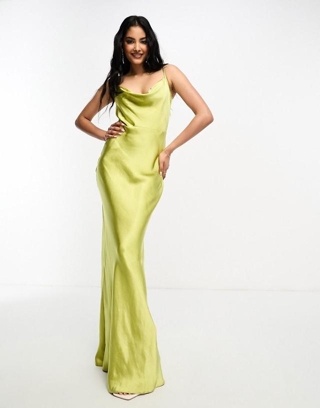 Pretty Lavish Keisha satin maxi dress Product Image