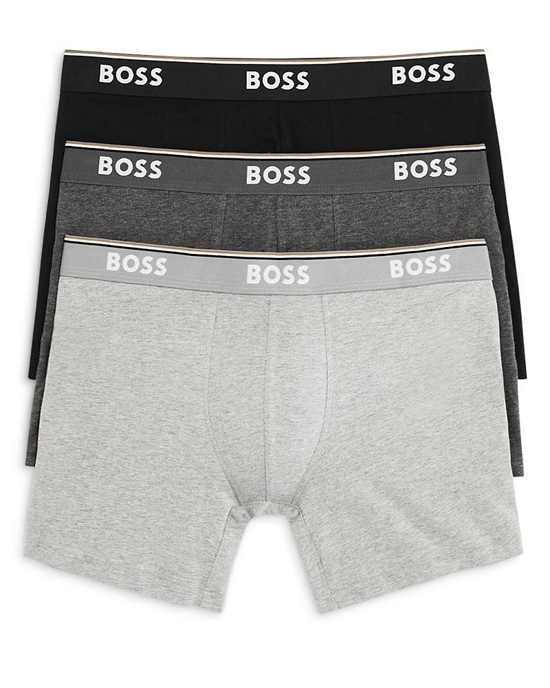 BOSS 3-Pack Power Stretch Cotton Boxer Briefs Product Image