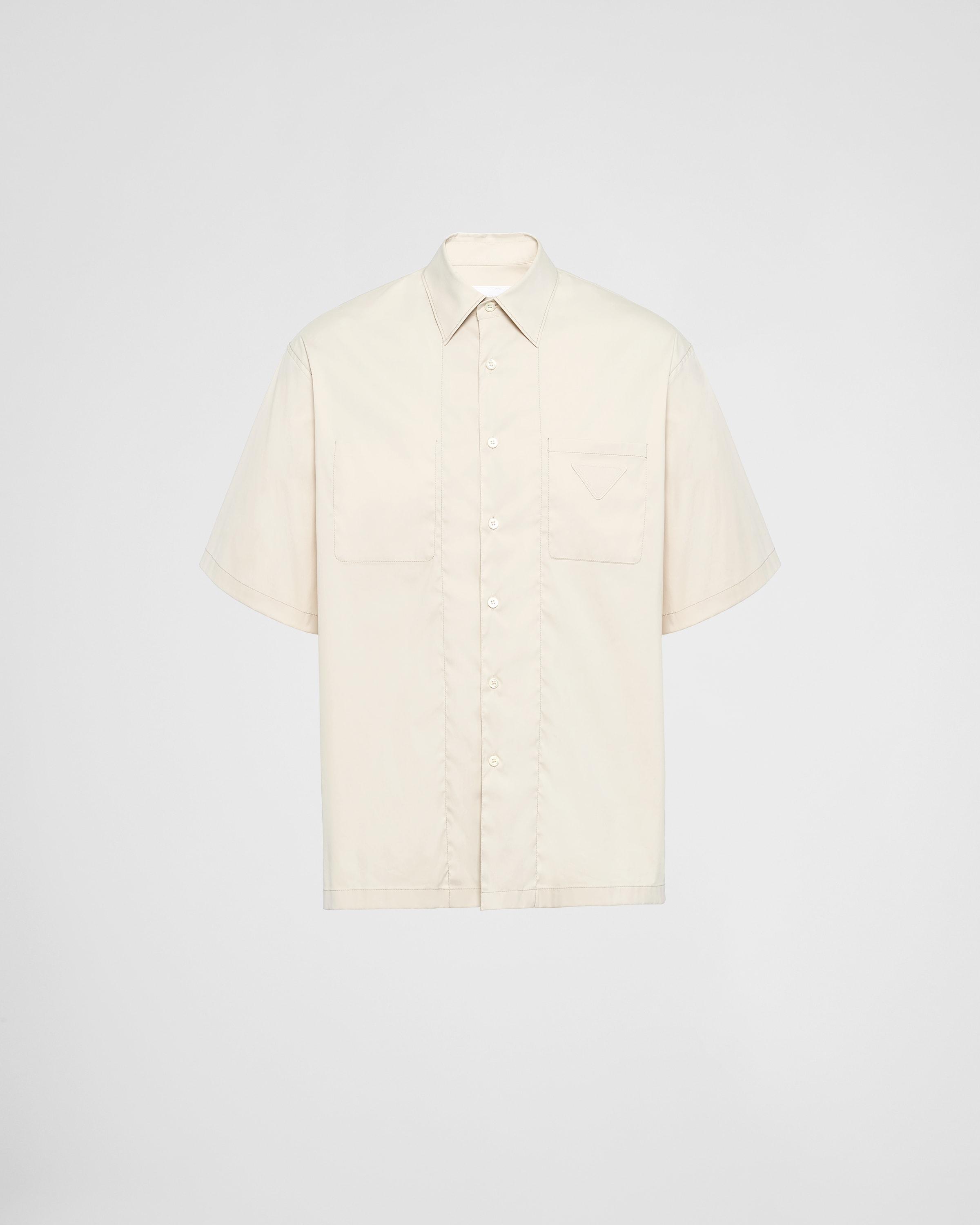 Short-sleeved stretch cotton shirt Product Image