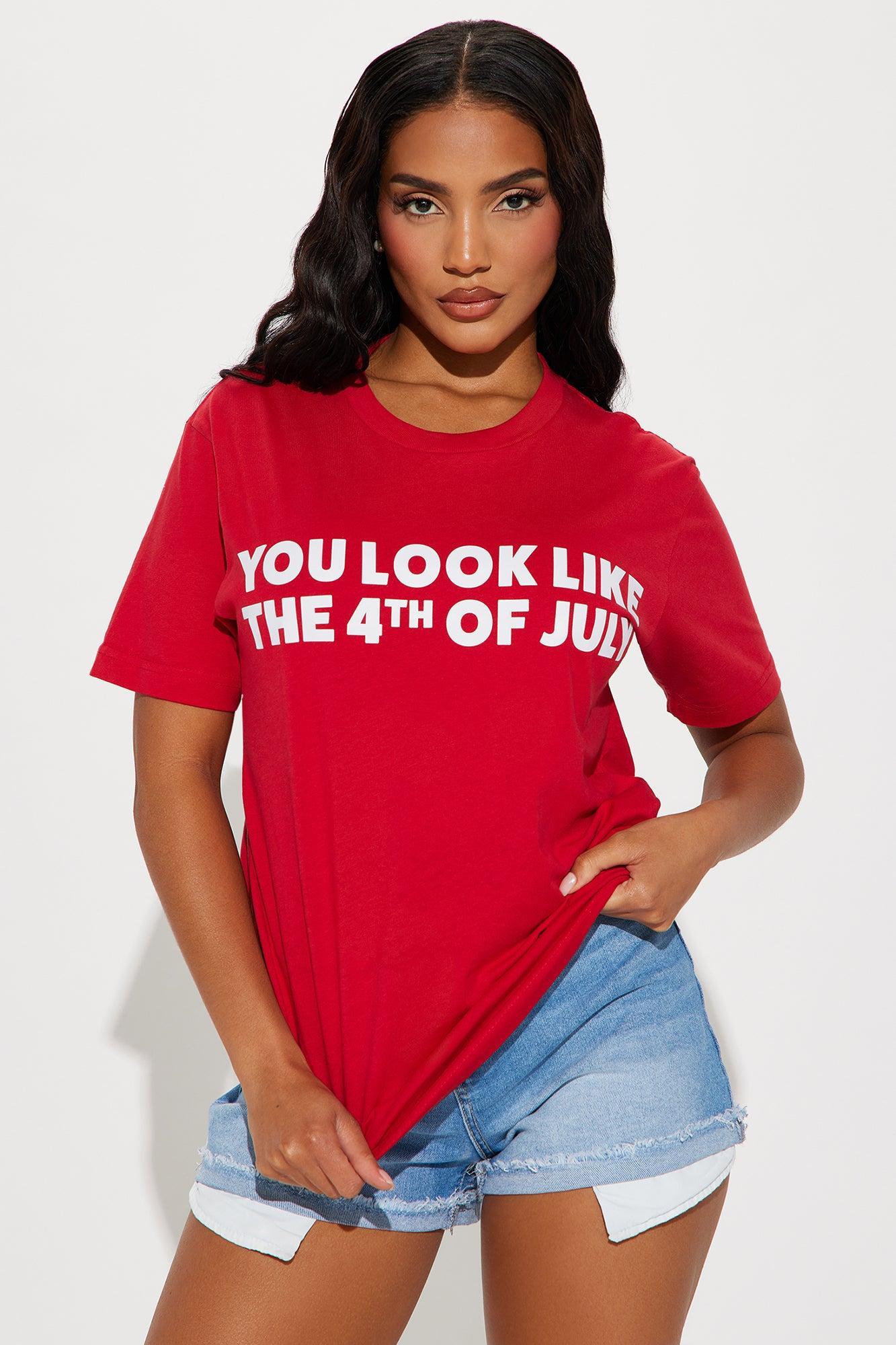 Lookin Like The 4th Of July Tee - Red Product Image