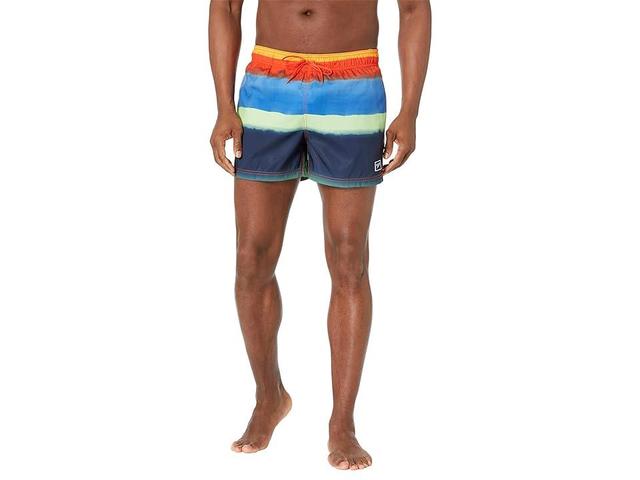 Speedo Engineered Print 14 Redondo Volley (Red/Navy) Men's Swimwear Product Image