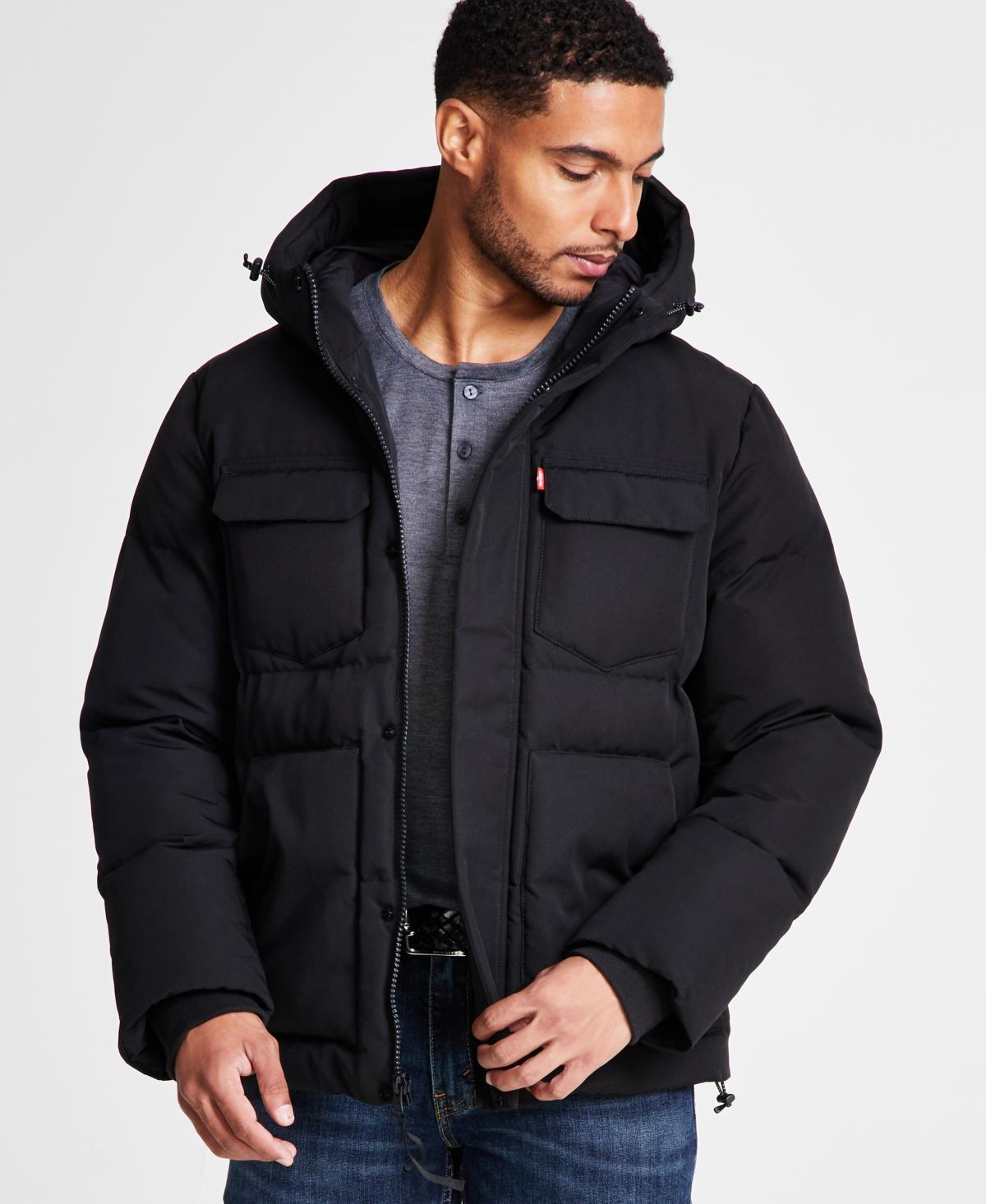 Levis Mens Quilted Hooded Puffer Jacket Product Image