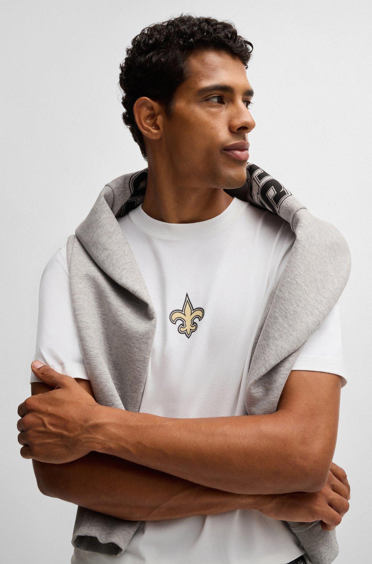 BOSS x NFL stretch-cotton T-shirt with special branding Product Image