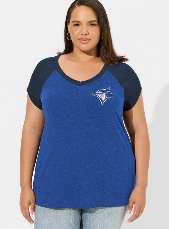 MLB Toronto Jays Fit Raglan V-Neck Product Image