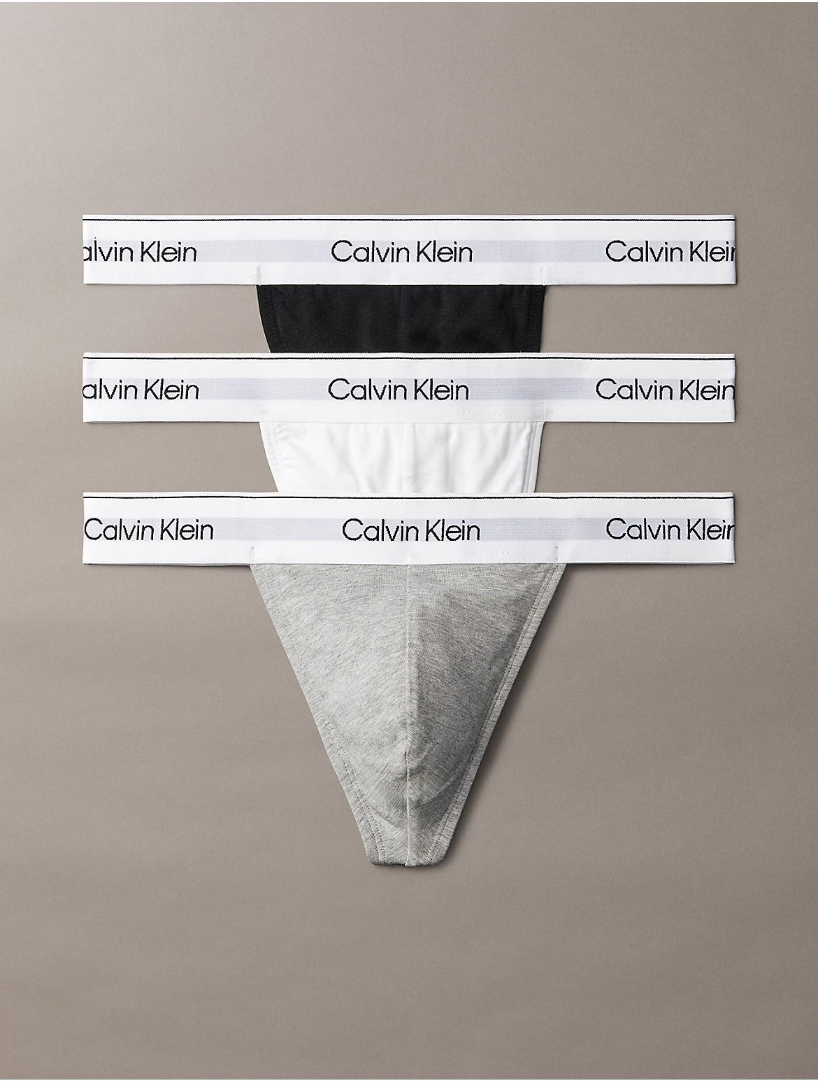 Calvin Klein Mens Modern Cotton Stretch 3-Pack Thong - Multi - XL Product Image