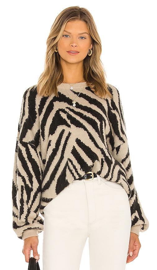 Show Me Your Mumu Duke Sweater in Neutral,Black. - size M (also in L, XL, XS) Product Image