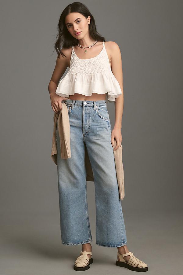 Womens Vintage Gaucho High-Rise Wide-Leg Jeans Product Image