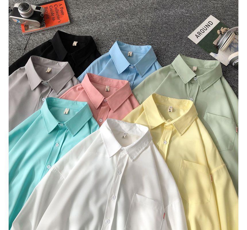 Long-Sleeve Pocketed Shirt Product Image