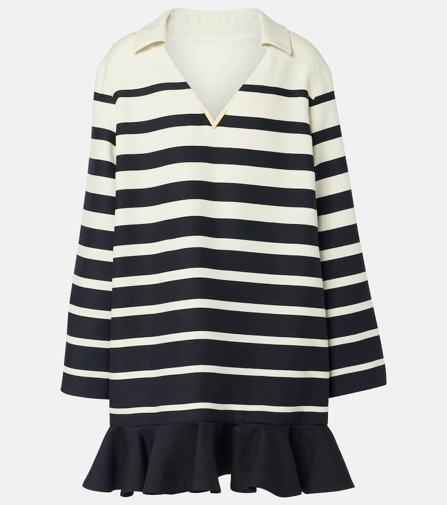 VALENTINO Striped Dress In Black Product Image