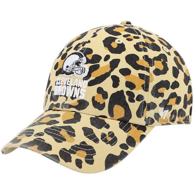 Womens 47 Tan Cleveland Browns Bagheera Clean Up Allover Adjustable Hat Product Image