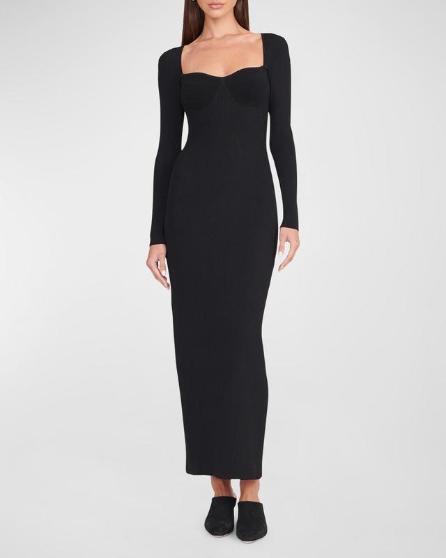 Womens Silhouette Long-Sleeve Maxi Dress Product Image