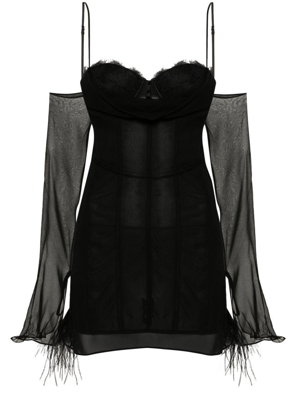 Colette Layered-design Dress In Black Product Image