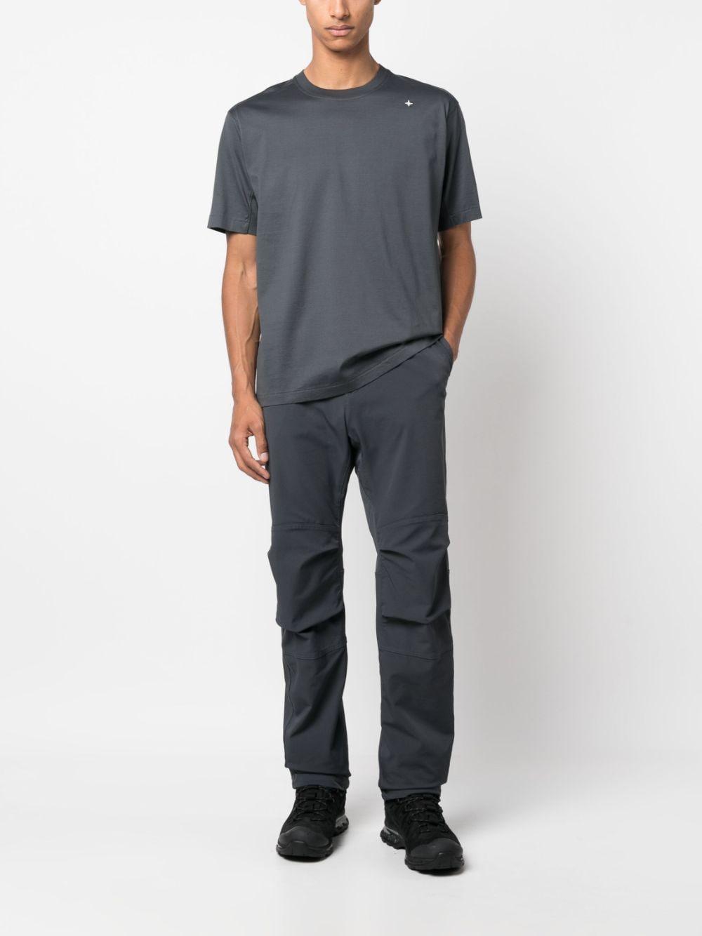 Tapered-hose Mit Logo-stickerei In Blue Product Image