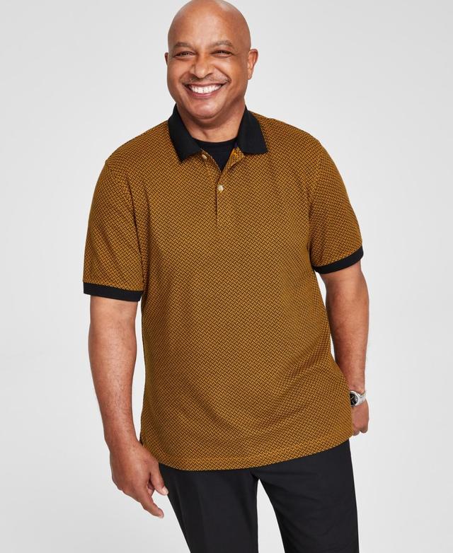 Club Room Mens Geometric Short-Sleeve Polo Shirt, Created for Macys Product Image