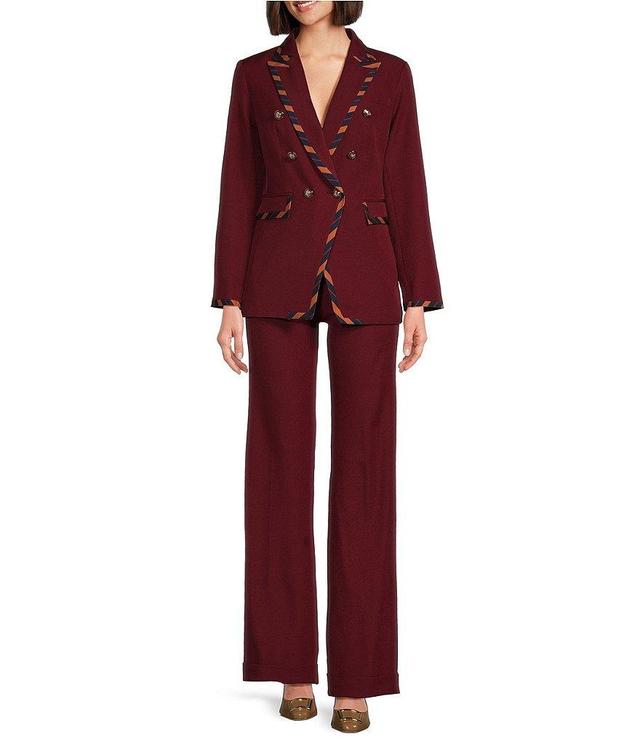 John Meyer 2-Piece Twill Frame Lapel Double Breasted Pant Suit Product Image