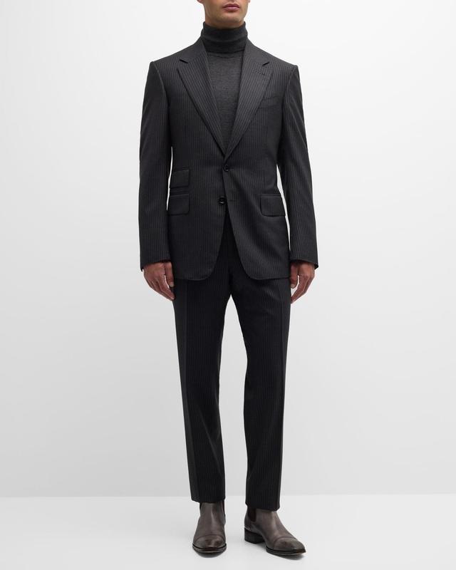 Mens Shelton Pinstripe Suit Product Image