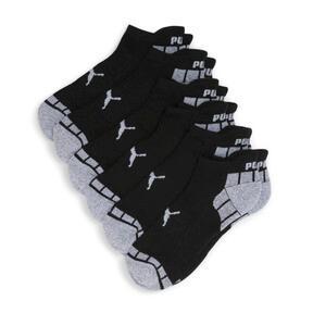 PUMA Men's Half Terry Low-Cut Socks (6 Pairs) in Black/Grey Product Image