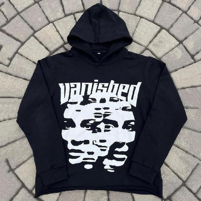 Sopula Vanished Faces Print Long Sleeve Hoodies Product Image