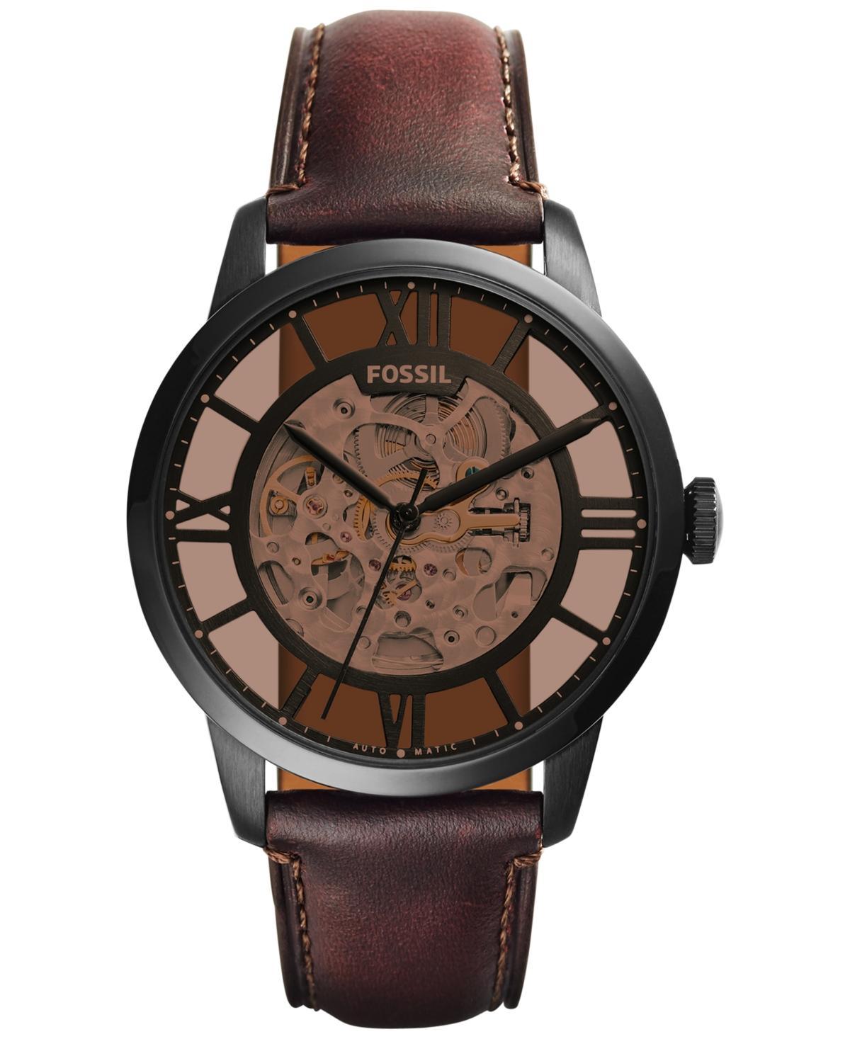 Fossil Townsman Automatic Black IP Stainless Steel Watch Product Image