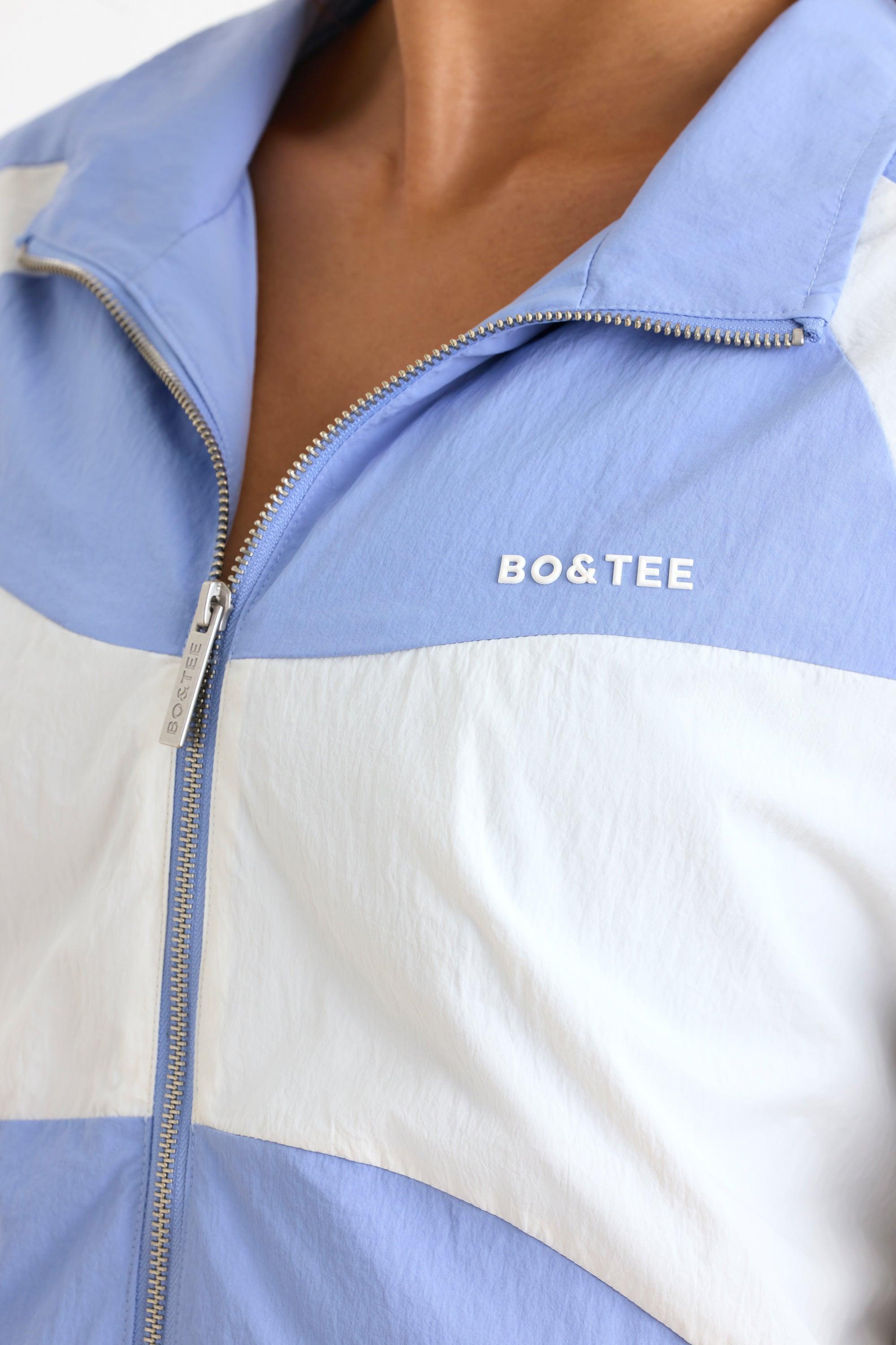 Colourblock Track Jacket in Lavender Blue Product Image