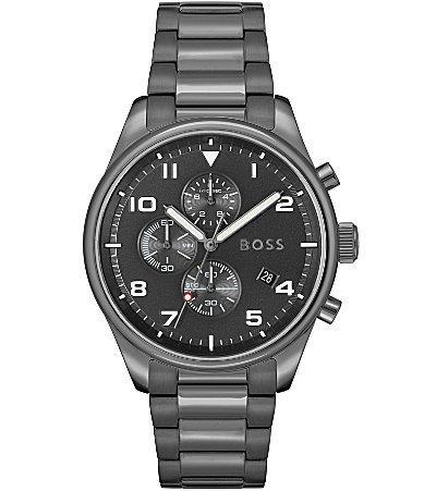 Mens View Stainless Steel Chronograph Watch Product Image