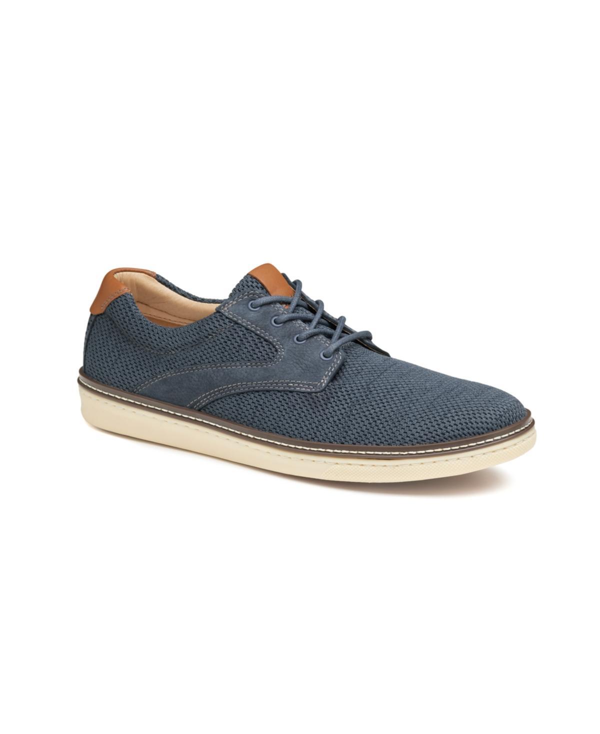 Johnston & Murphy McGuffey Knit Saddle (Navy Knit/Nubuck) Men's Shoes Product Image