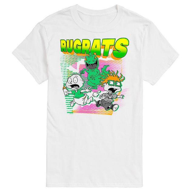 Big & Tall Rugrats Run Graphic Tee, Mens White Product Image