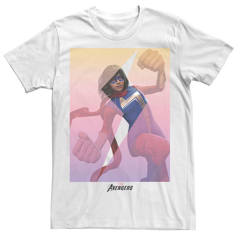 Mens Marvel Avengers MS Marvel Action Photo Tee Product Image