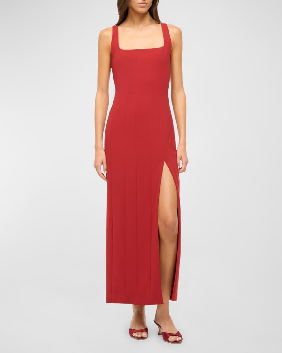 Sleeveless Column Portrait Midi Dress product image