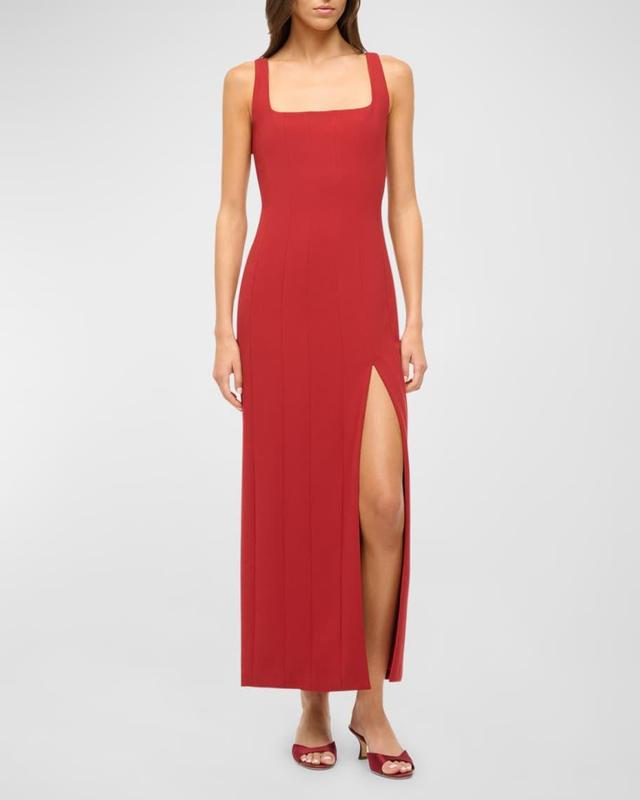 Sleeveless Column Portrait Midi Dress Product Image