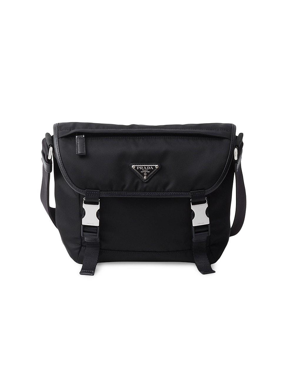 Mens Re-Nylon and Saffiano Leather Shoulder Bag Product Image