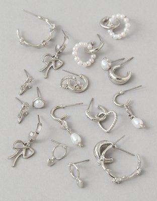 AEO Rosette Earrings 9-Pack Product Image