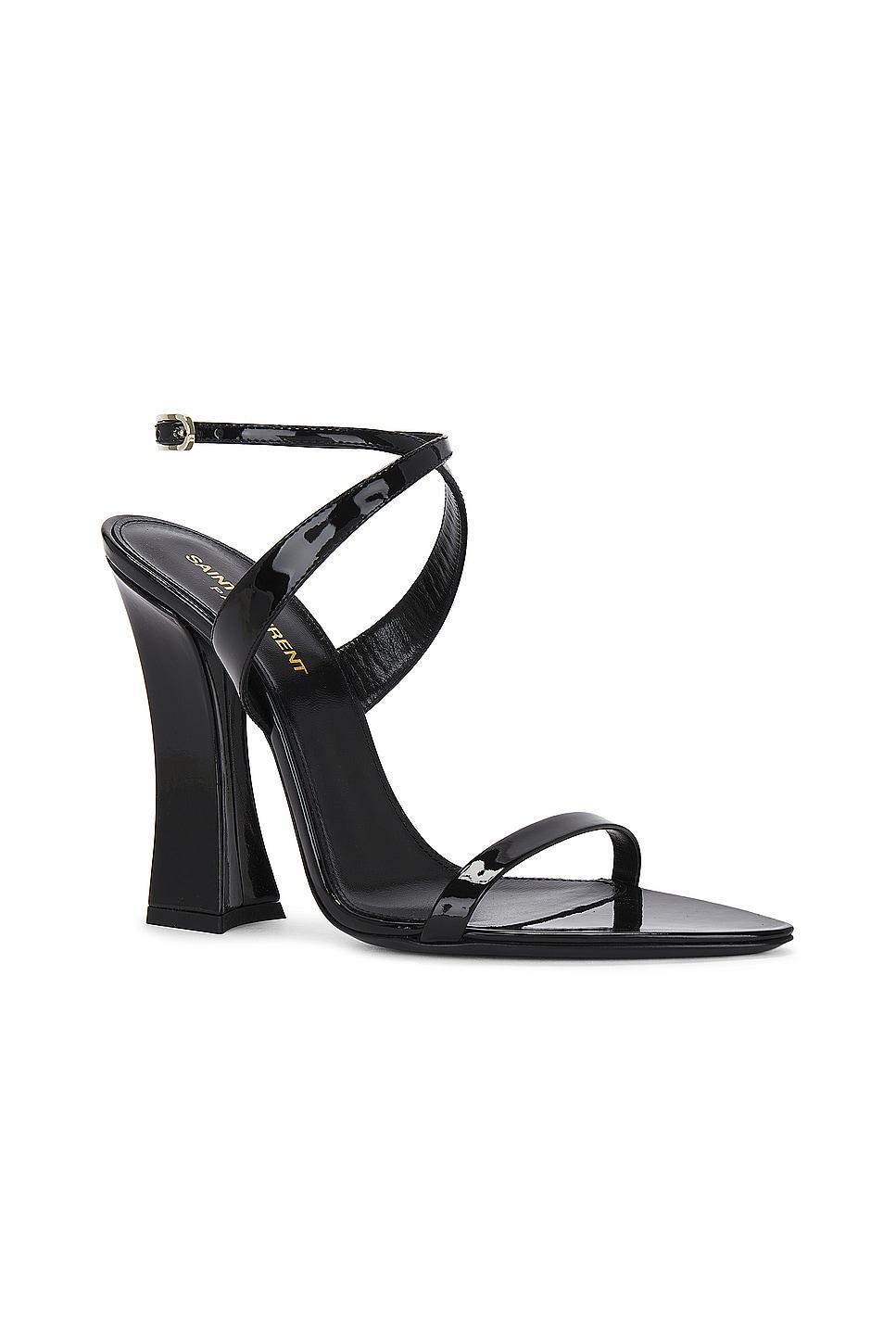 Saint Laurent Eva Sandal in Black Product Image