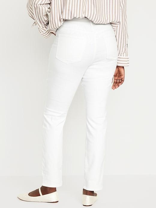 High-Waisted Wow Straight Ankle Jeans Product Image