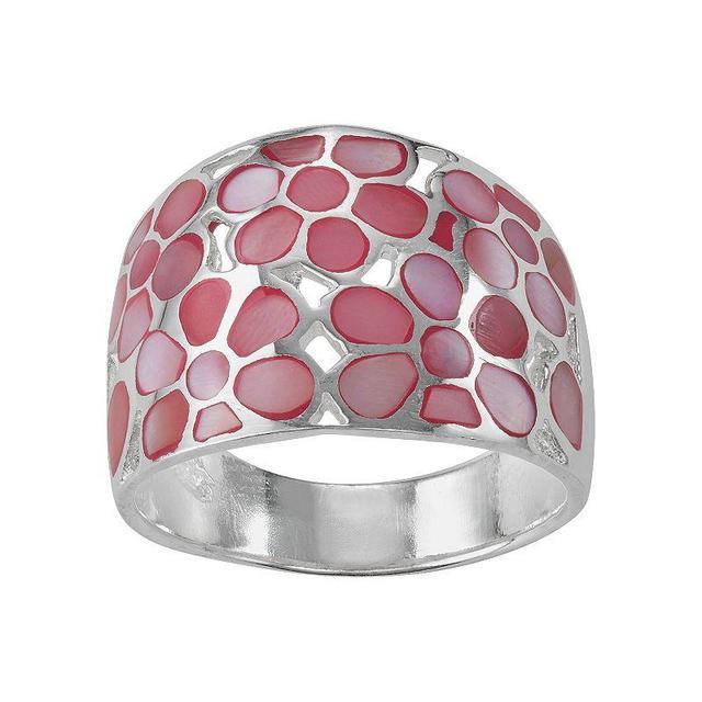 Pink Mother of Pearl Ring, Womens Product Image