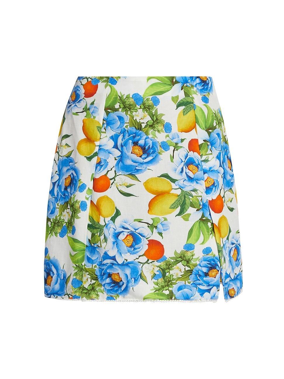 Womens Analu Linen-Blend Skirt product image