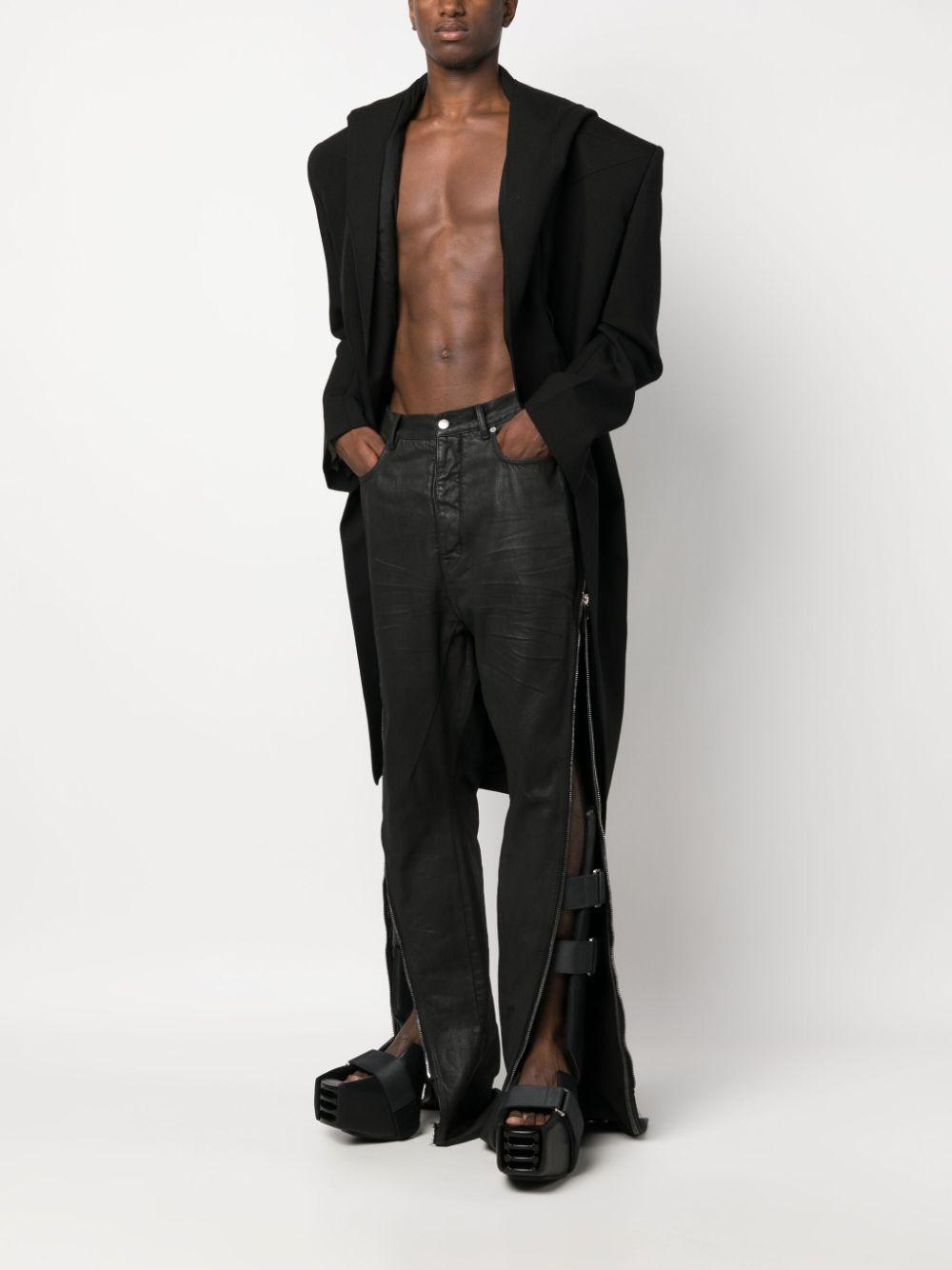 Lido Tatlin Belted Hooded Jacket In Black Product Image