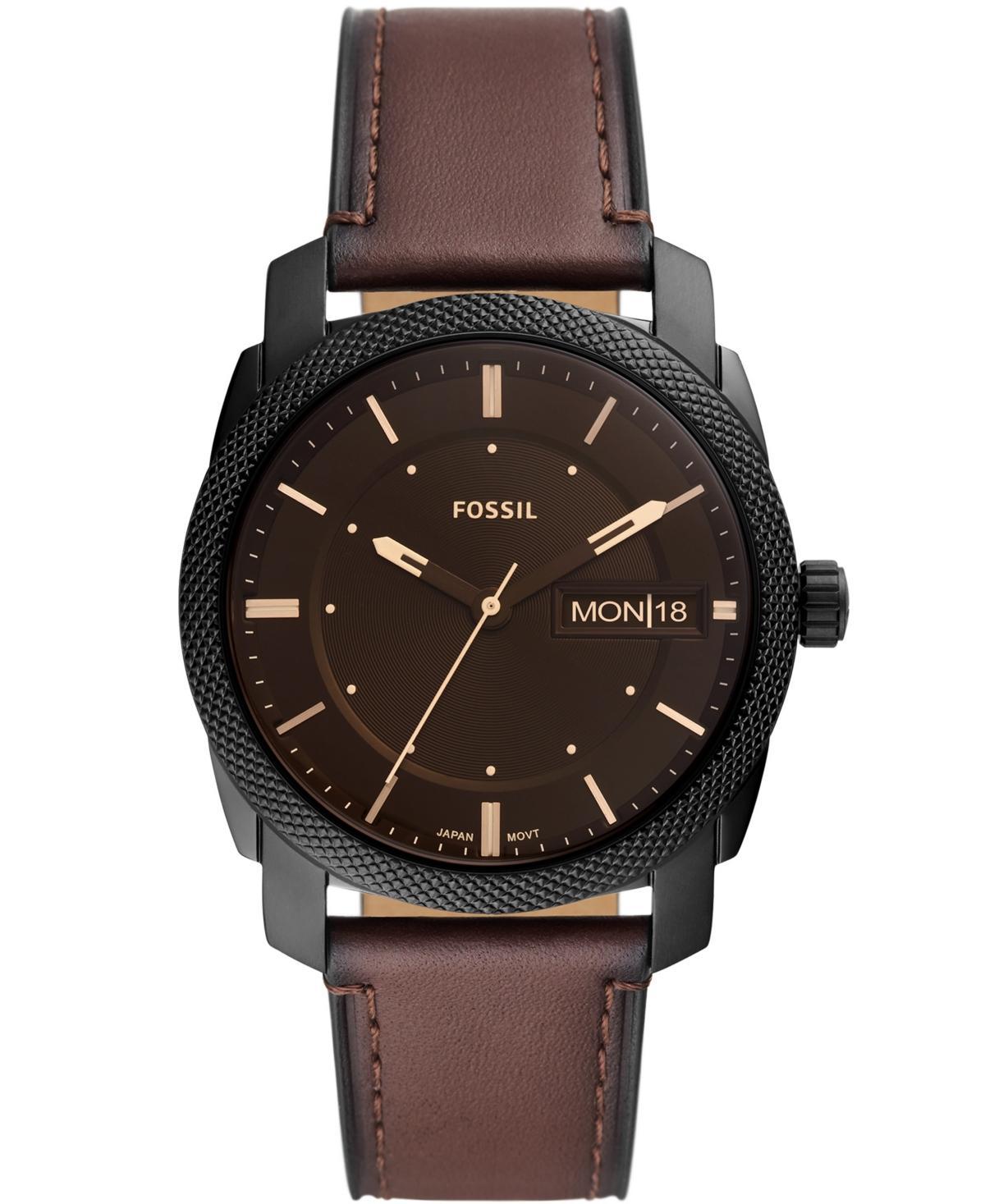 Fossil Machine Leather Strap Watch, 42mm Product Image