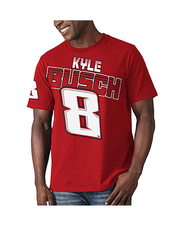 Mens Starter Red Kyle Busch Special Teams T-shirt Product Image