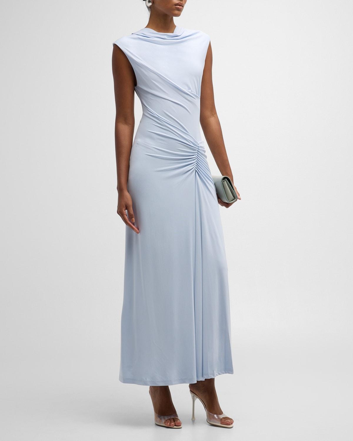 Acacia Sleeveless Draped Midi Dress Product Image