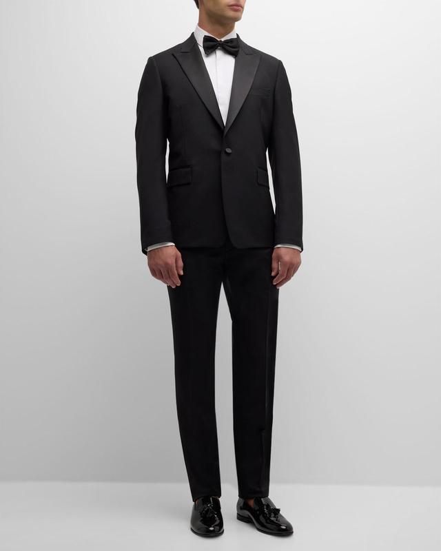 Mens Tailored-Fit Peak Lapel Tuxedo Product Image