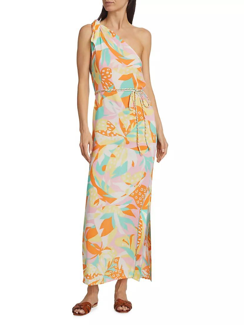 Isabelle Floral One-Shoulder Maxi Dress Product Image