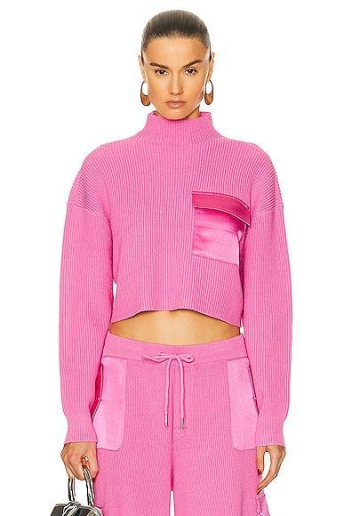 SER.O.YA Donna Sweater in Pink. - size XXS (also in M, S, XS) Product Image