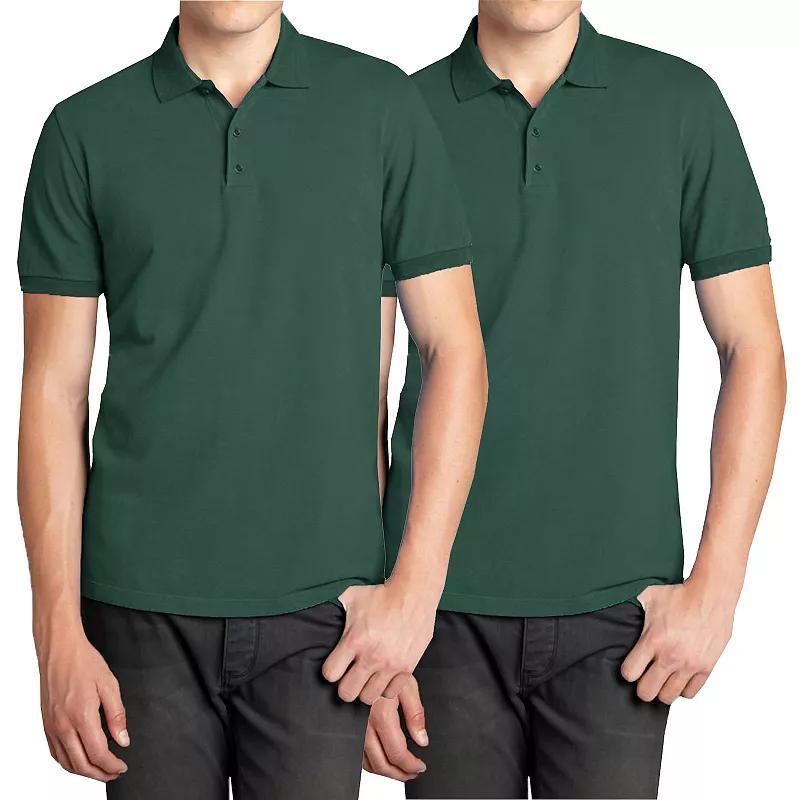 Mens Galaxy 2-Pack Pique Polo Shirts Product Image